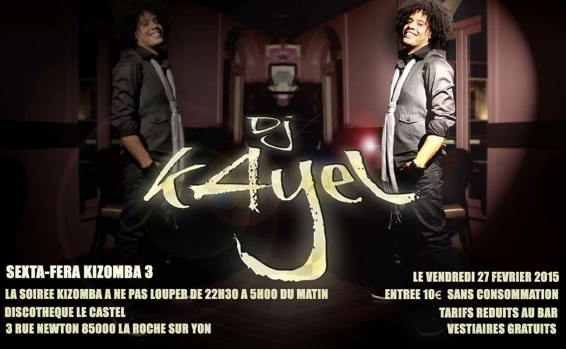 Soirée 100% Kizomba avec DJ Kayel à la Roche-Sur-Yon
