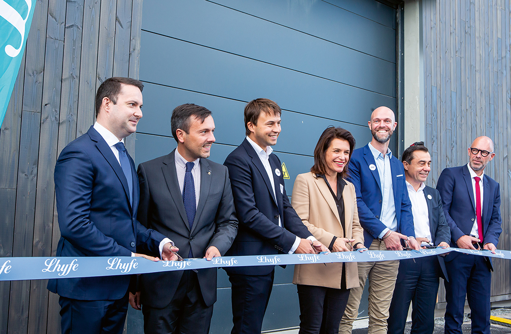 Inauguration de l'usine Lhyfe