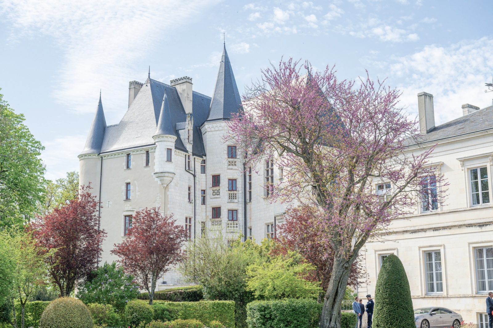 Vue du château Raoul à Châteauroux