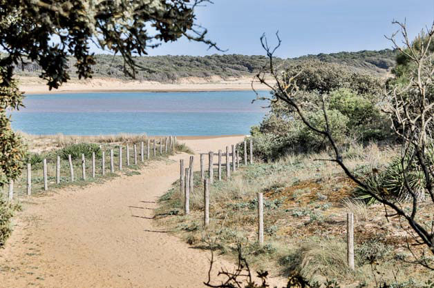 Photo de l'estuaire du Payré par la plage du Veillon