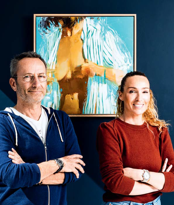 Jim Drouet et Lauriane Delpierre-Clouteau à la Triptyque Galerie